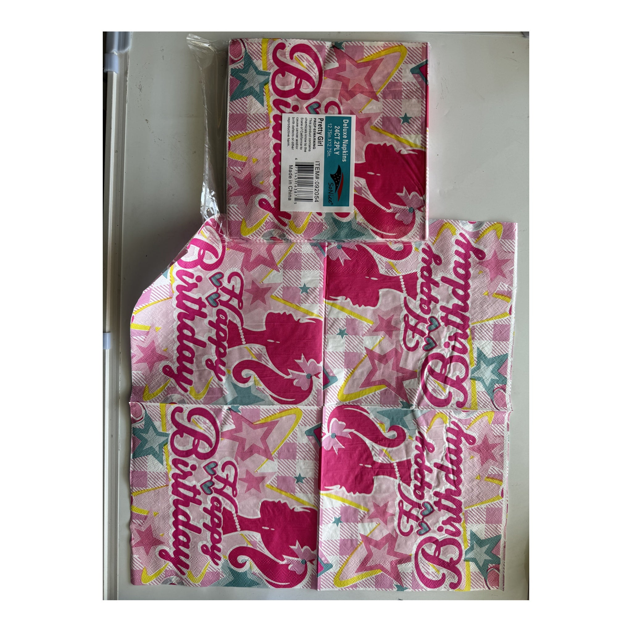 2Ply Napkins 24 ct Pretty Girl 24Pk/Cs